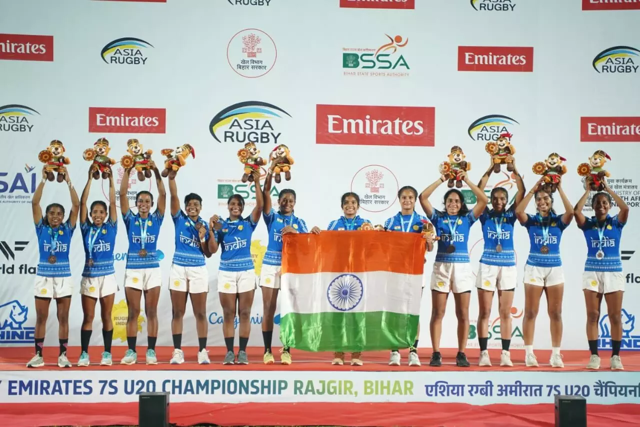 India Womens Rugby Team Creates History with Bronze Medal at Home Championship