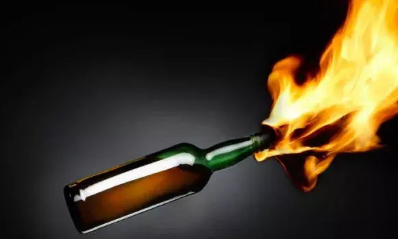 Petrol Bomb Attack on Police SUV at Pasteur Beat House in Meghalaya