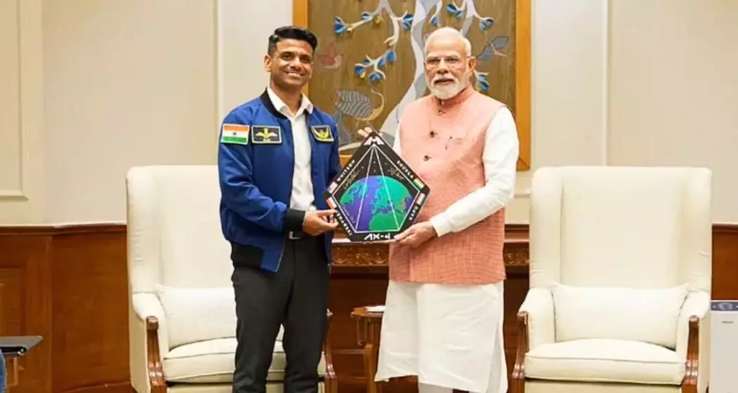 PM Modi Meets Astronaut Shubhanshu Shukla, Hails His Historic Space Journey