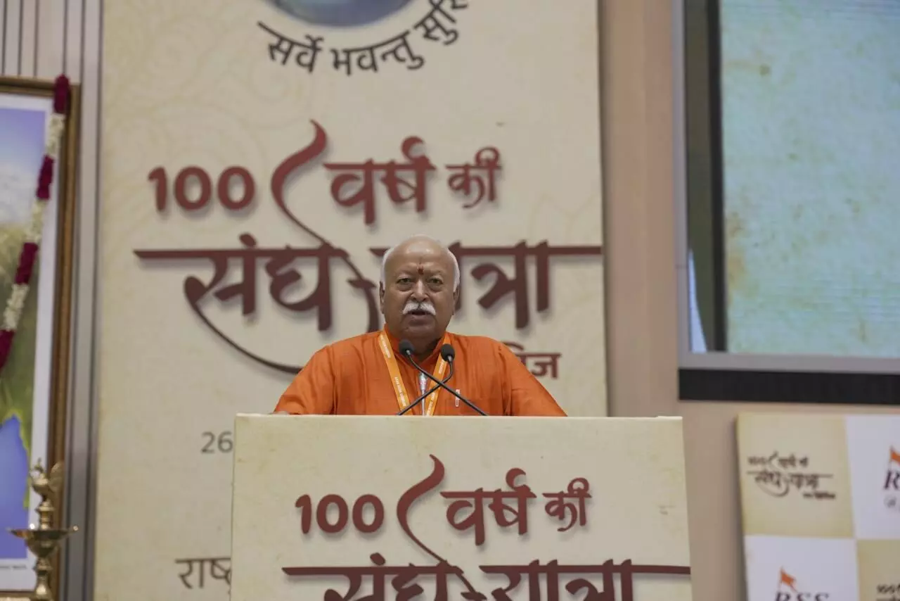 RSS Chief Bhagwat Redefines Hindu Rashtra as Inclusive Vision, Not Power-Based Concept