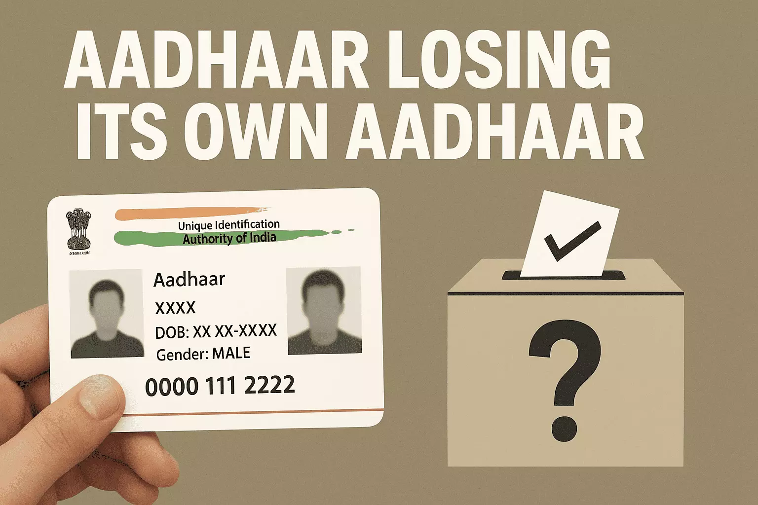 Aadhaar Losing Its Own Aadhaar