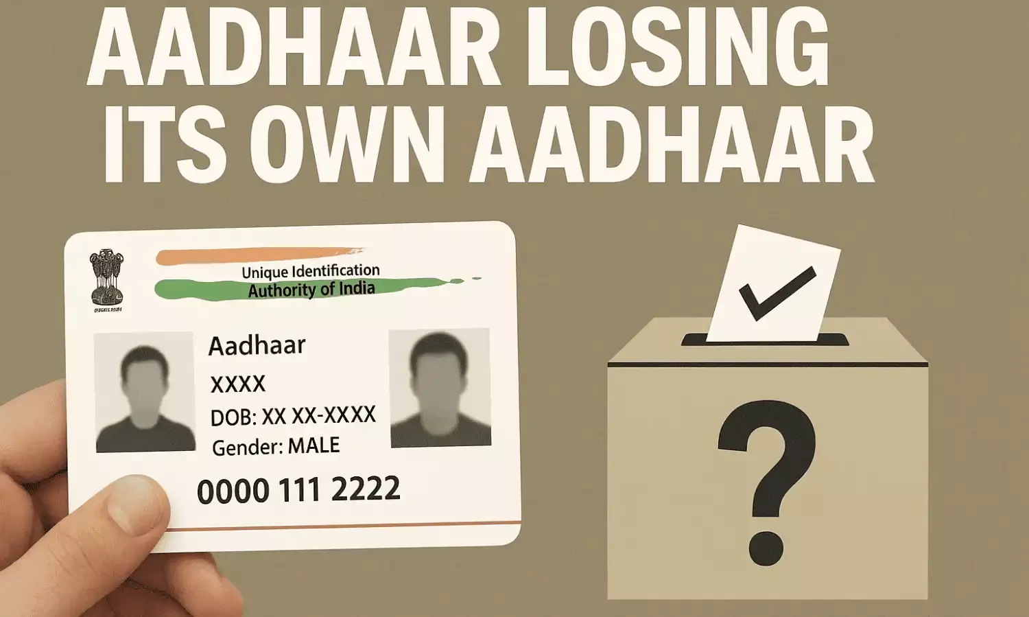 Aadhaar Losing Its Own Aadhaar