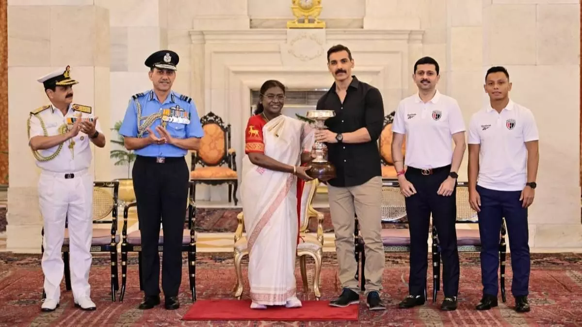 NorthEast United FC honoured with President’s Cup at Rashtrapati Bhavan