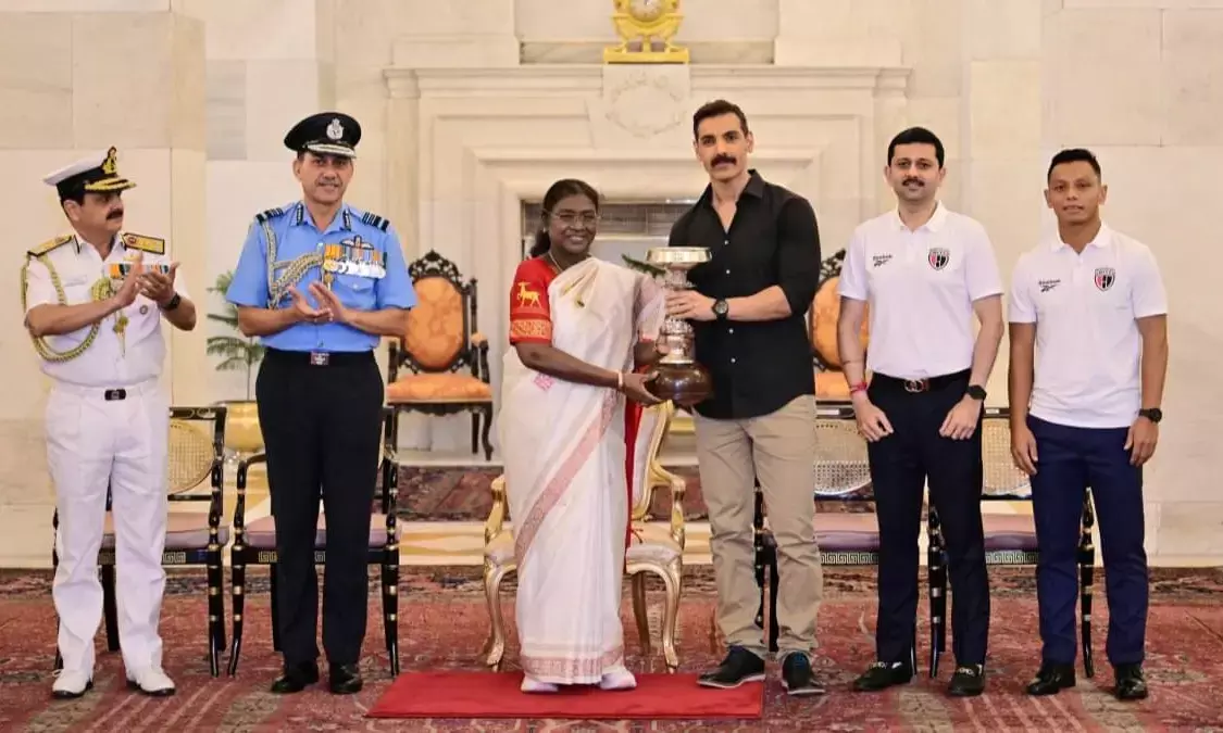 NorthEast United FC honoured with President’s Cup at Rashtrapati Bhavan