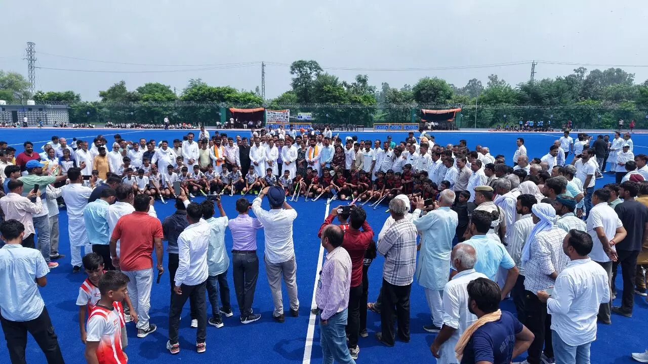 New AstroTurf hockey ground inaugurated in Baijalpur, Haryana under NPCIL CSR initiative