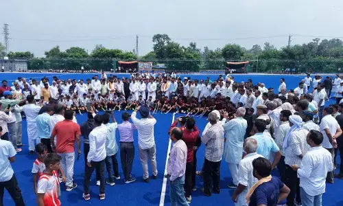 New AstroTurf hockey ground inaugurated in Baijalpur, Haryana under NPCIL CSR initiative