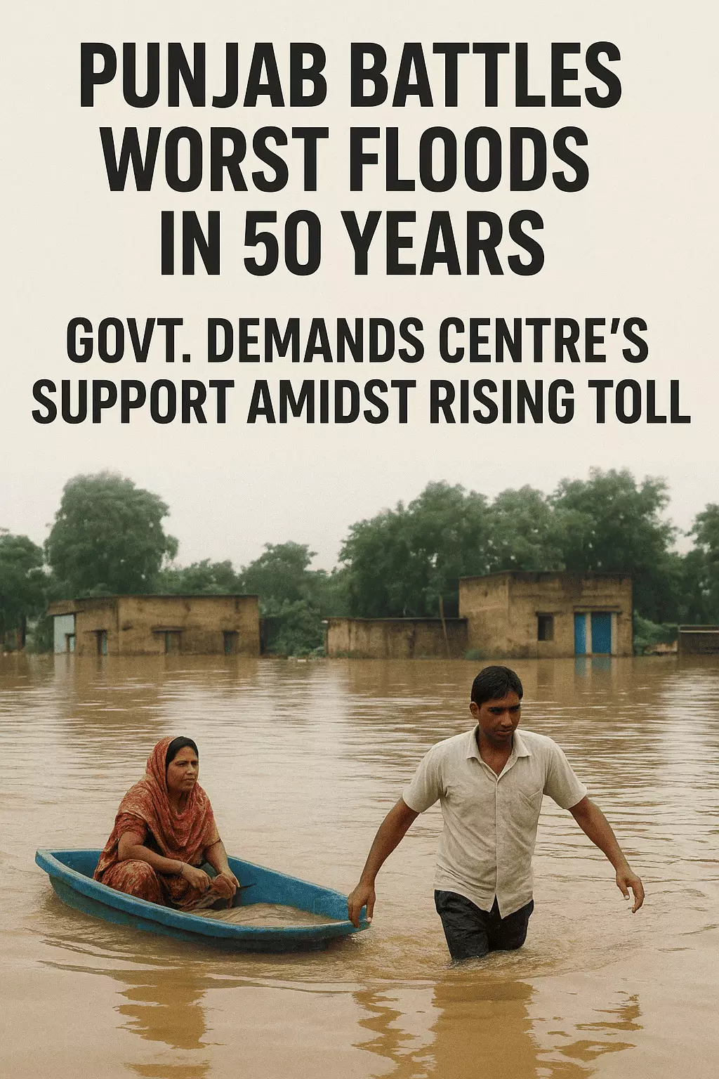 Punjab Battles Worst Floods in 50 Years; Govt. Demands Centre’s Support Amidst Rising Toll