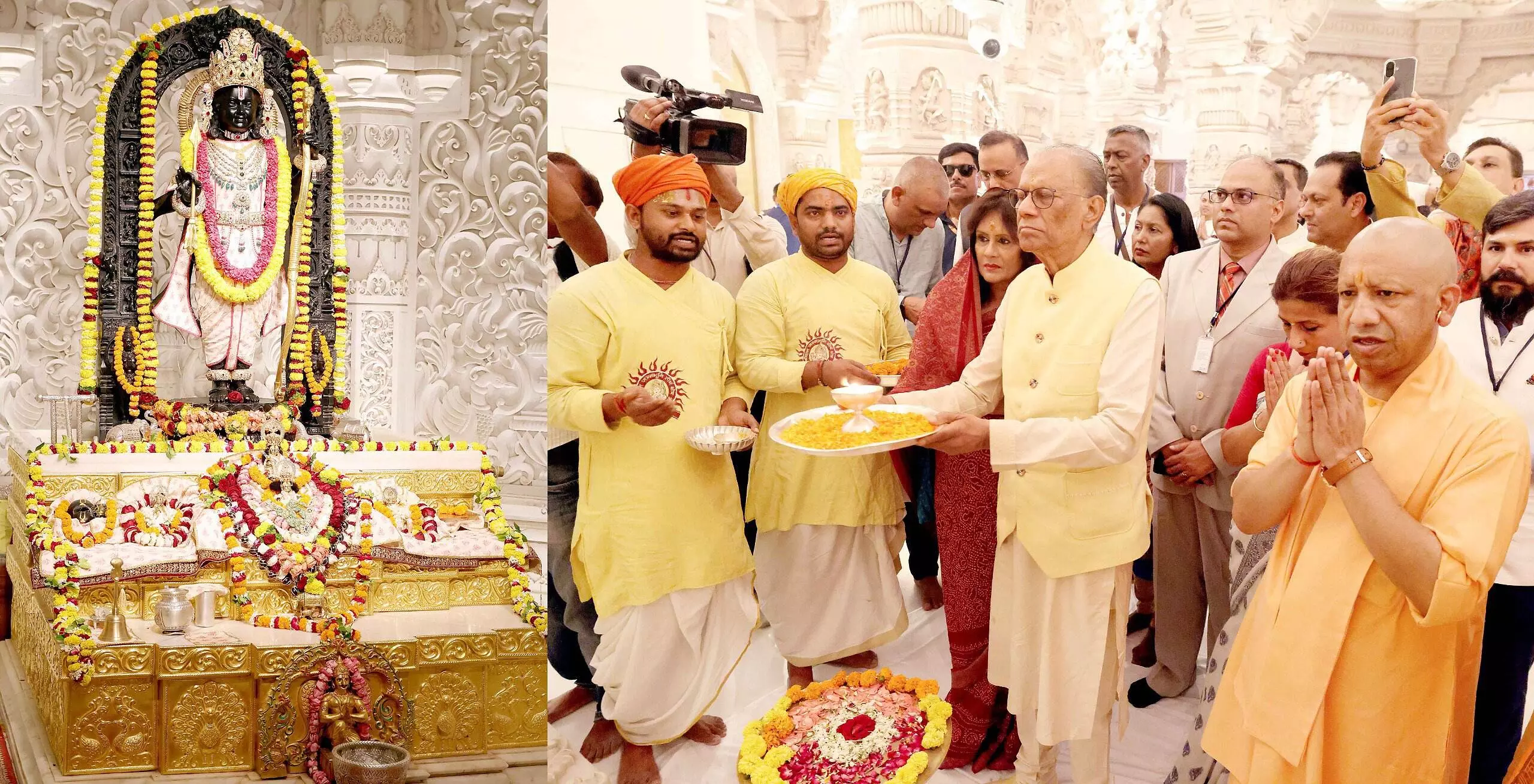 Mauritius PM Navin Ramgoolam Offers Prayers at Ram Mandir in Ayodhya Mauritius PM Navin Ramgoolam Offers Prayers at Ram Mandir in Ayodhya
