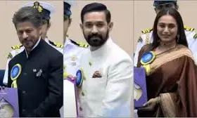 Vikrant Massey Shares Heartwarming Moment with Shah Rukh Khan and Rani Mukerji at National Film Awards