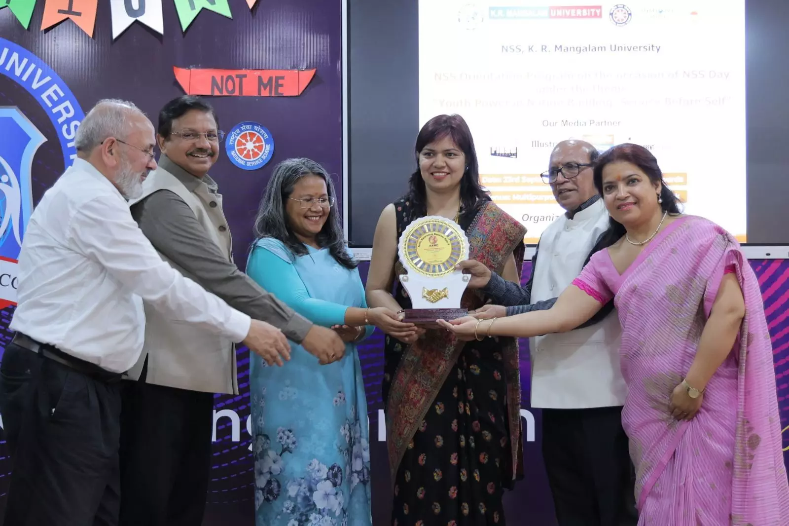 K.R. Mangalam University Hosts NSS Orientation Day to Motivate Youth for Community Service