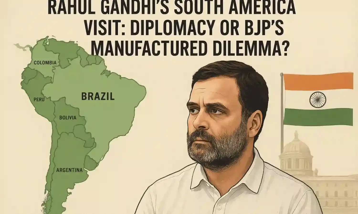 Rahul Gandhi’s South America Visit: Diplomacy or BJP’s Manufactured Dilemma?