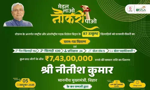 Nitish Kumar to Distribute Jobs and ₹8 Crore in Sports Awards to Bihar’s Athletes