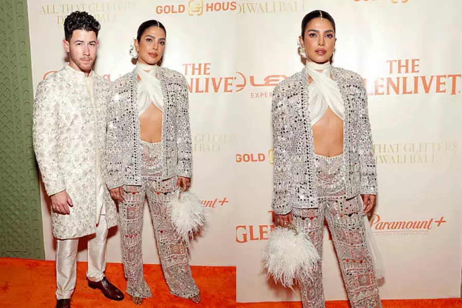 Priyanka Chopra and Nick Jonas Turn Heads at Star-Studded Diwali Bash in New York