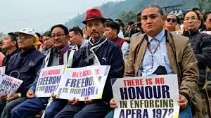 Thousands Rally in Arunachal Demanding Implementation of Freedom of Religion Act Thousands Rally in Arunachal Demanding Implementation of Freedom of Religion Act