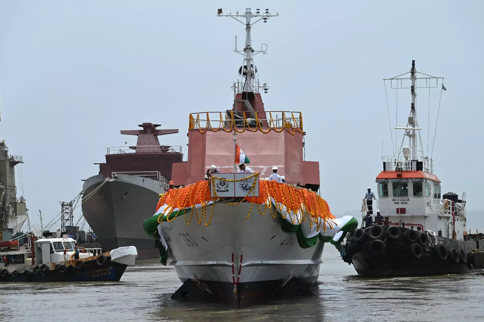 Indian Coast Guard Launches Two Indigenous Fast Patrol Vessels at Goa Shipyard