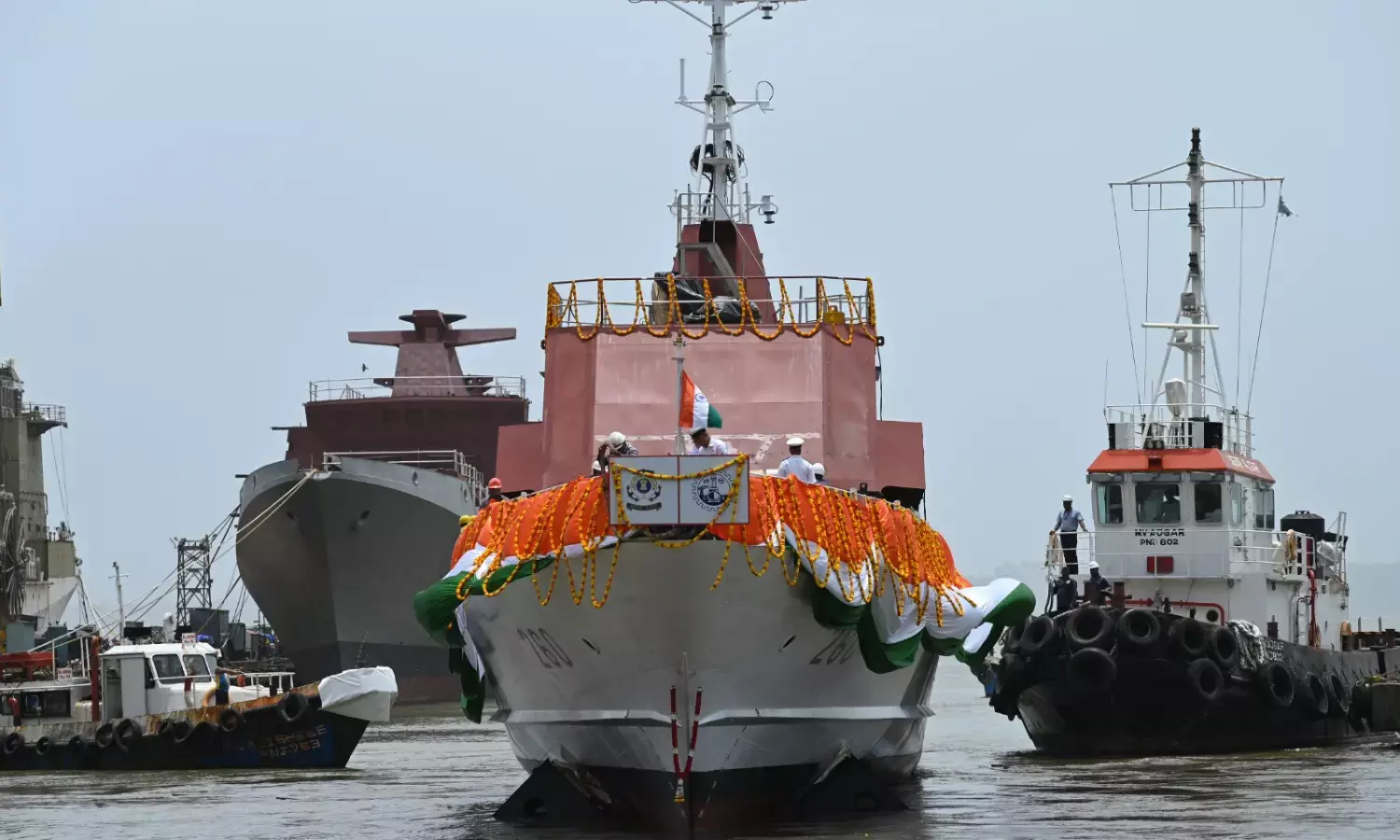 Indian Coast Guard Launches Two Indigenous Fast Patrol Vessels at Goa Shipyard