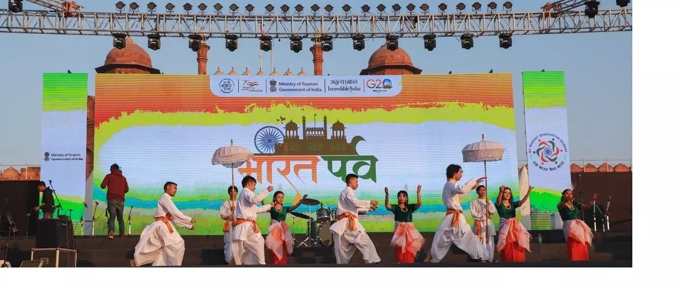 Uttar Pradesh Shines at Bharat Parv 2025, Showcasing India’s Cultural Heart at Ekta Nagar