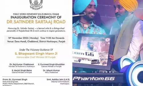 Mann Government Honors Punjab’s Art and Soul with ‘Dr. Satinder Sartaj Road’ Mann Government Honors Punjab’s Art and Soul with ‘Dr. Satinder Sartaj Road’