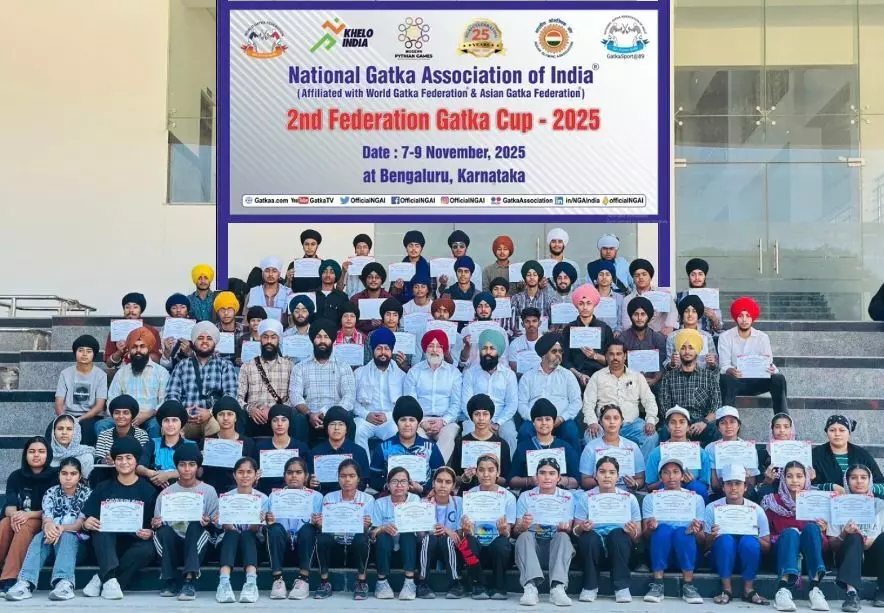 Punjab Crowned Overall Champions at 2nd Federation Gatka Cup in Bengaluru