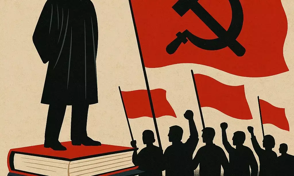 Mahmood Mamdani delivering a lecture on postcolonialism and power structures.