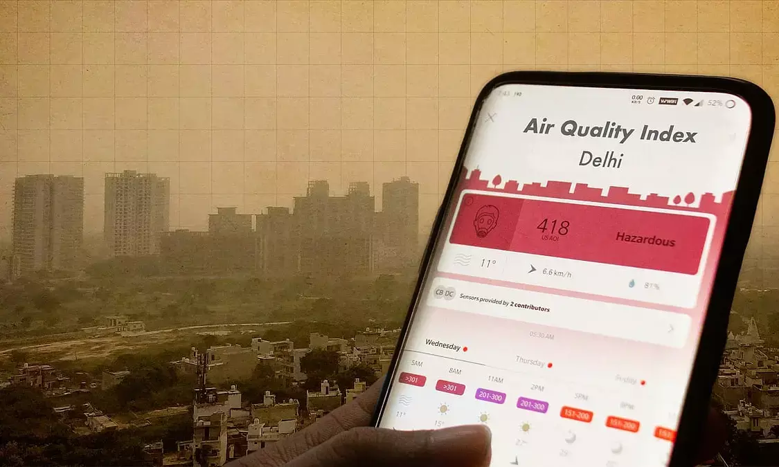 AAP Accuses Delhi Govt of ‘Artificially Boosting’ AQI Readings Near Minister’s Home