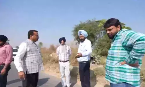 CM Flying Squad Exposes Poor Road Work in Bhikhi; JE Suspended on the Spot