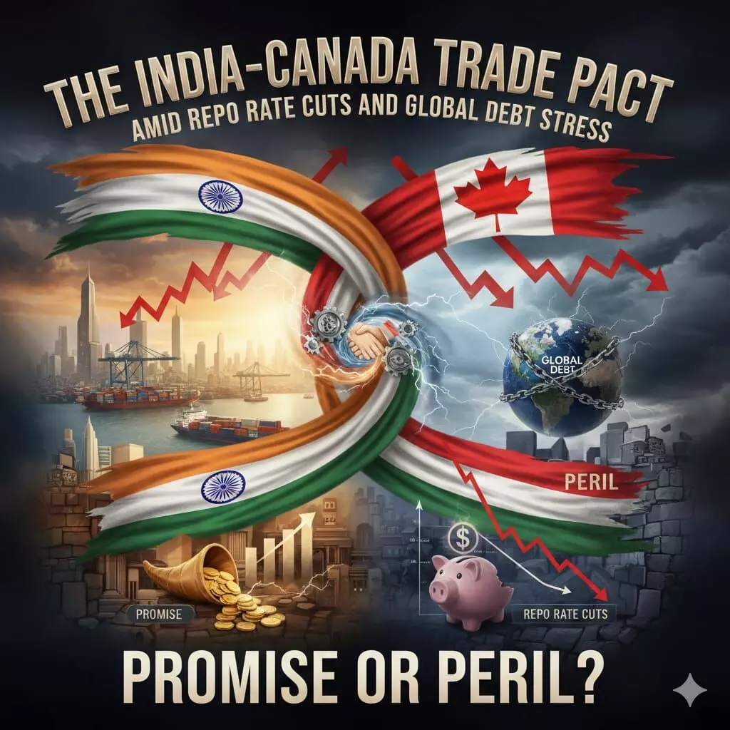 The India–Canada Trade Pact Amid Repo Rate Cuts and Global Debt Stress: Promise or Peril?