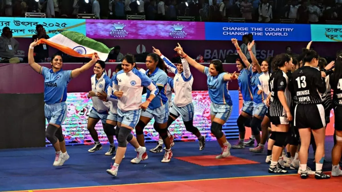Indian Women’s Kabaddi Team Returns Home to Grand Welcome After Clinching Second Straight World Cup Title