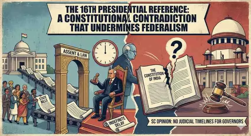 The 16th Presidential Reference: A Constitutional Contradiction That Undermines Federalism