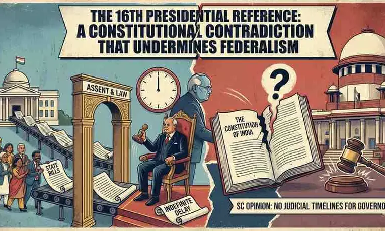 The 16th Presidential Reference: A Constitutional Contradiction That Undermines Federalism