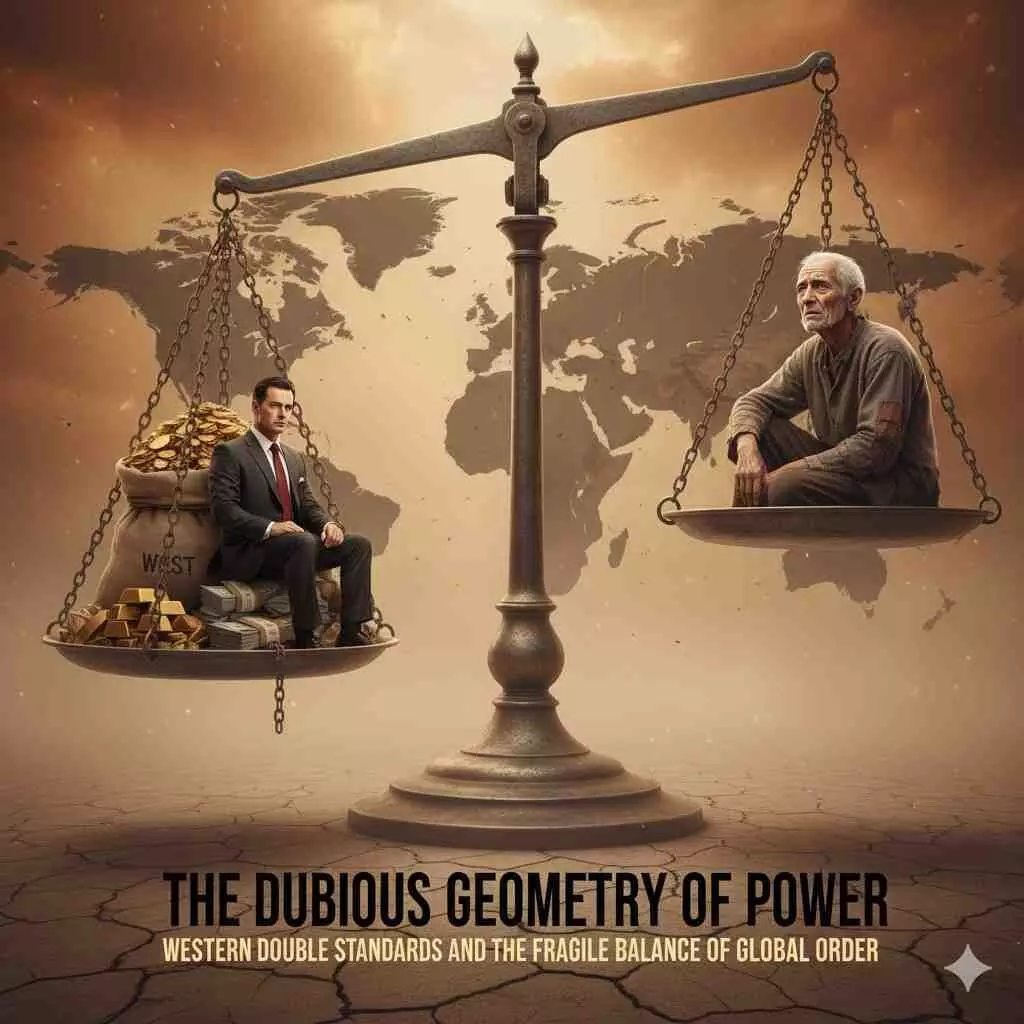 The Dubious Geometry of Power: Western Double Standards and the Fragile Balance of Global Order