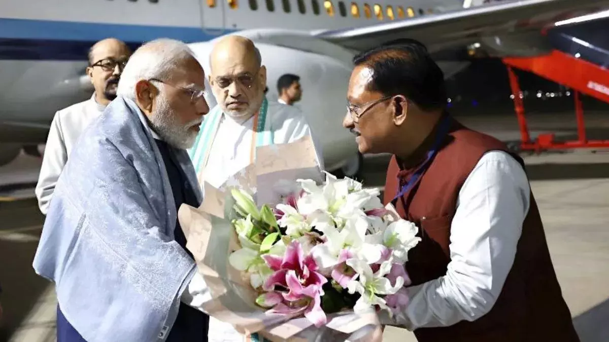 PM Modi Leads High-Level Deliberations at DG–IG Conference in Raipur PM Modi Leads High-Level Deliberations at DG–IG Conference in Raipur