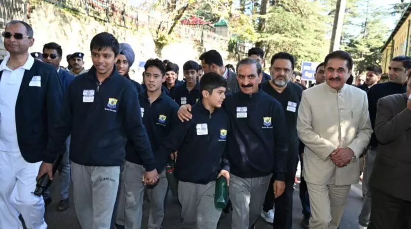 CM Sukhu Leads Anti-Chitta Walkathon, Vows to Crush Drug Mafia in Himachal