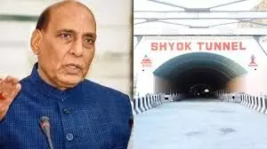 Defence Minister Rajnath Singh Inaugurates Shyok Tunnel, Boosting All-Weather Connectivity to DBO in Ladakh Defence Minister Rajnath Singh Inaugurates Shyok Tunnel, Boosting All-Weather Connectivity to DBO in Ladakh