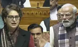 Priyanka Gandhi Defends Congress, Counters Modi’s Claims on Vande Mataram in Lok Sabha