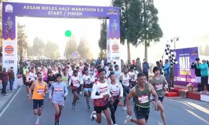 Over 3,000 Runners Take Part in 5th Assam Rifles Half Marathon in Meghalaya