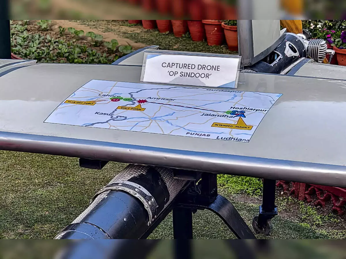 Army Displays Pakistani Kamikaze Drone Shot Down During Operation Sindoor Army Displays Pakistani Kamikaze Drone Shot Down During Operation Sindoor