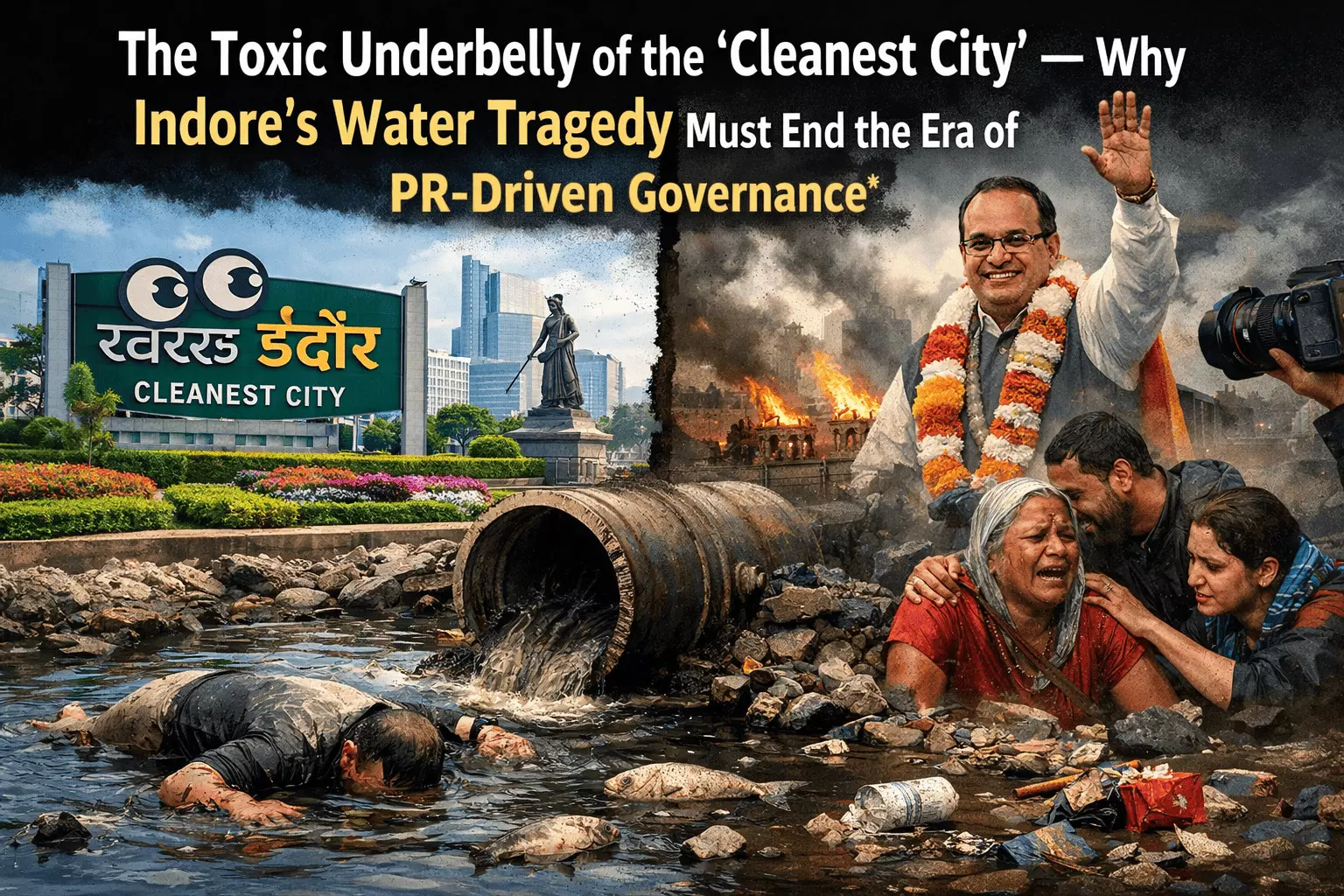 The Toxic Underbelly of the Cleanest City — Why Indore’s Water Tragedy Must End the Era of PR-Driven Governance* The Toxic Underbelly of the Cleanest City — Why Indore’s Water Tragedy Must End the Era of PR-Driven Governance*