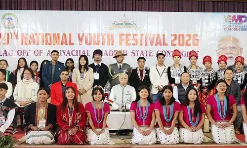 Arunachal Governor Flags Off Youth Team for National Youth Festival 2026 Arunachal Governor Flags Off Youth Team for National Youth Festival 2026