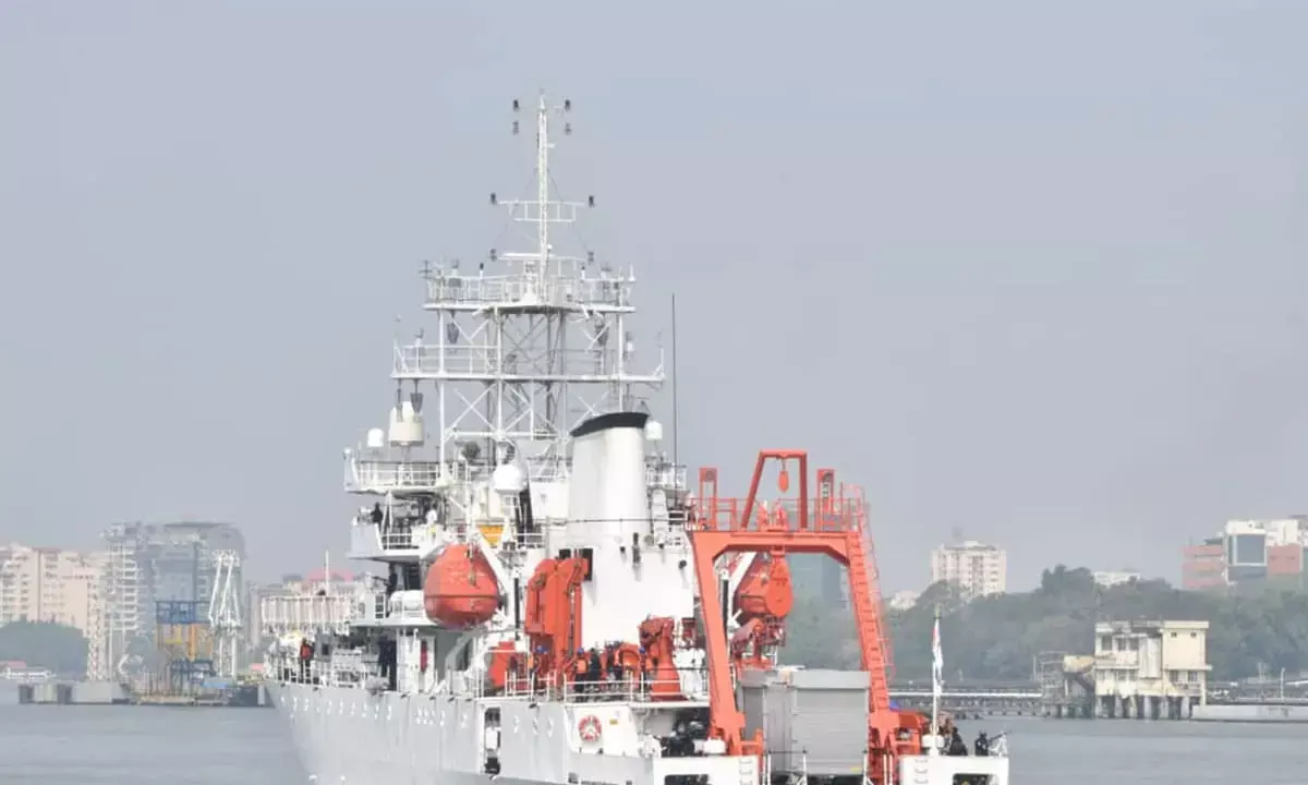 INS Sagardhwani Flagged Off on Sagar Maitri-5 to Strengthen Ocean Research Ties in Indian Ocean
