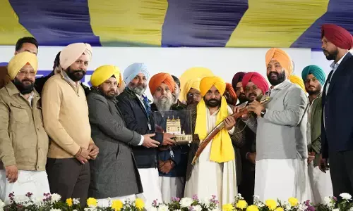 Majitha: CM Mann attacks SGPC chief, names Talbir Gill as AAP candidate, lays foundation of 23 rural roads