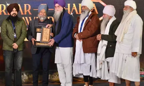 MP Tanmanjeet Singh Dhesi honoured with ‘Sarkar-e-Khalsa Award’