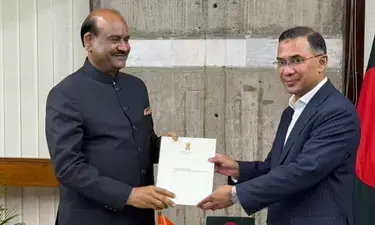 Lok Sabha Speaker Birla Meets Bangladesh PM Tarique Rahman, Delivers PM Modis Letter Lok Sabha Speaker Birla Meets Bangladesh PM Tarique Rahman, Delivers PM Modis Letter