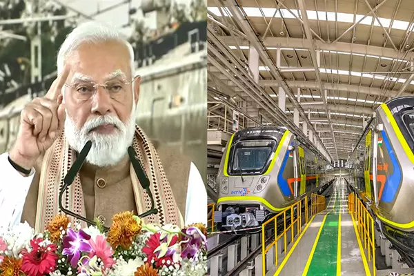 Modi Flags Off Meerut Metro and Namo Bharat RRTS, Dedicates 82 km Delhi-Meerut Corridor to Nation Modi Flags Off Meerut Metro and Namo Bharat RRTS, Dedicates 82 km Delhi-Meerut Corridor to Nation