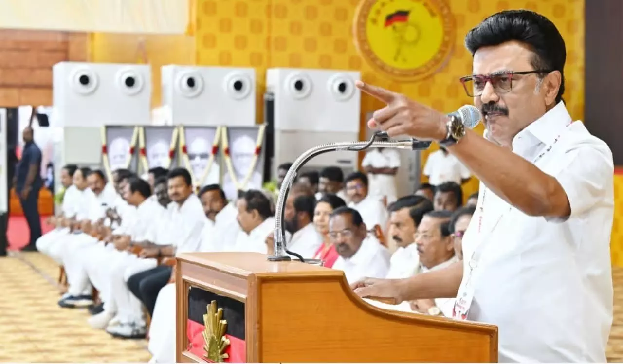 Who Leads Whom in NDA? Stalin Taunts Modi, EPS; Reaffirms Trillion-Dollar Vision for Tamil Nadu Who Leads Whom in NDA? Stalin Taunts Modi, EPS; Reaffirms Trillion-Dollar Vision for Tamil Nadu
