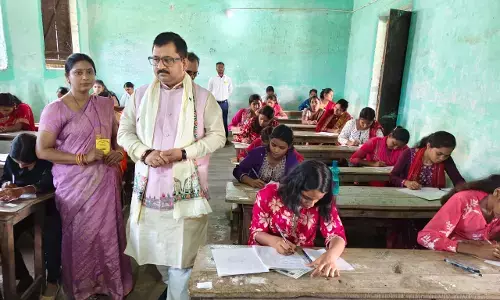 Bihar Sanskrit Board Exam Begins; Chairman Conducts Surprise Inspection Bihar Sanskrit Board Exam Begins; Chairman Conducts Surprise Inspection