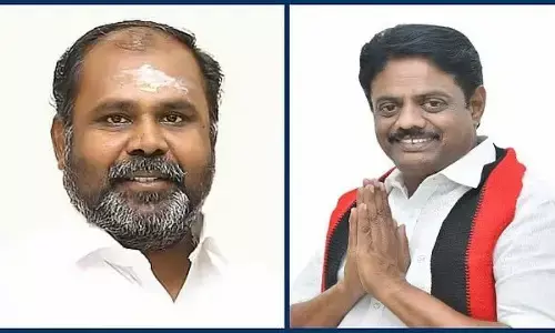 Tirumangalam Election Battle Intensifies: Can R.B. Udhayakumar Secure Hat-Trick as DMK Deploys Sabareesan Strategy? Tirumangalam Election Battle Intensifies: Can R.B. Udhayakumar Secure Hat-Trick as DMK Deploys Sabareesan Strategy?