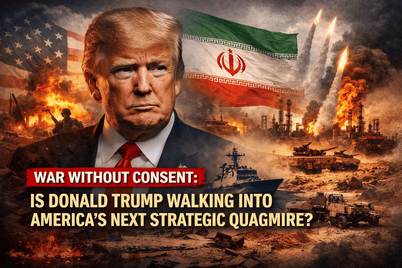 War Without Consent: Is Donald Trump Walking Into America’s Next Strategic Quagmire? War Without Consent: Is Donald Trump Walking Into America’s Next Strategic Quagmire?