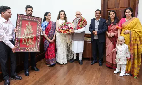 Kangana Ranaut Turns 40, Celebrates Birthday With PM Modi Kangana Ranaut Turns 40, Celebrates Birthday With PM Modi