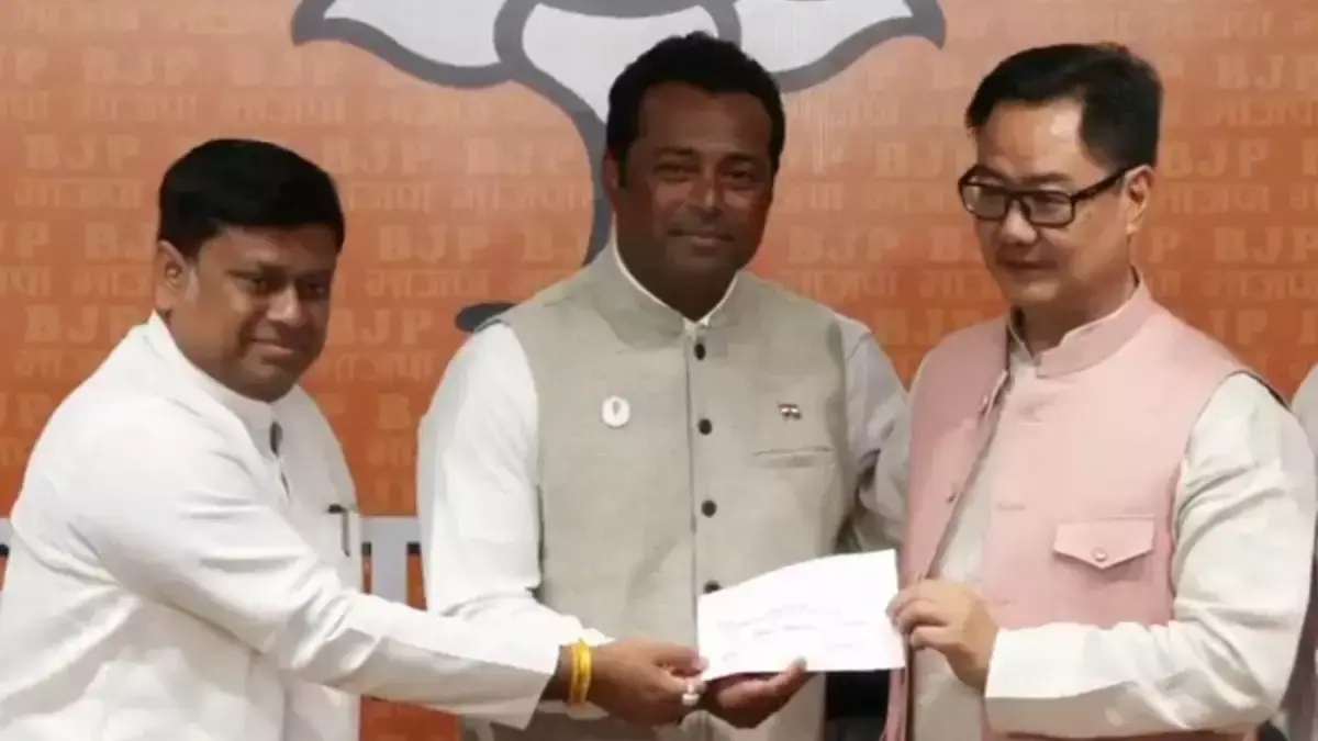 Leander Paes Joins Bharatiya Janata Party Ahead of West Bengal Assembly Elections 2026 Leander Paes Joins Bharatiya Janata Party Ahead of West Bengal Assembly Elections 2026